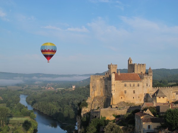 Beynac soleil levant